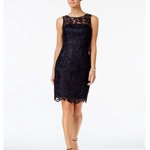 Adrianna Papell lace illusion dress